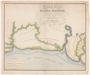 Part of a Map of Suriname