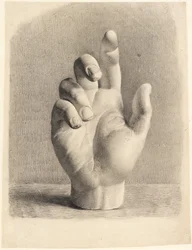 A Hand, Drawn After Plaster