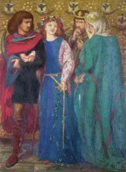 Horatio Discovering the Madness of Ophelia