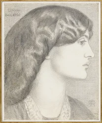 Mrs William Morris, 1860