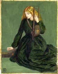 The Harp Player, a study of Annie Miller, 1872