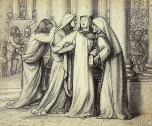 The Virgin Mary being Comforted