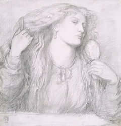 Woman combing her hair, Fanny Cornforth