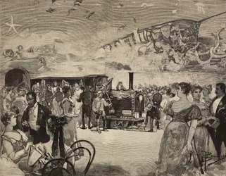 Carnival party at International Artistic Club of Rome, Italy