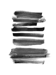 Abstract Black Brushstrokes