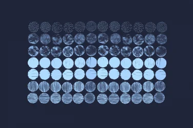 Abstract Blue Circles