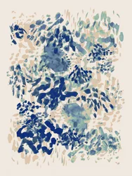 Abstract Blue Strokes