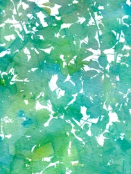 Abstract Green Leaves