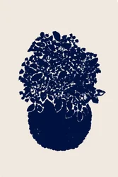 Abstract Indigo Plant