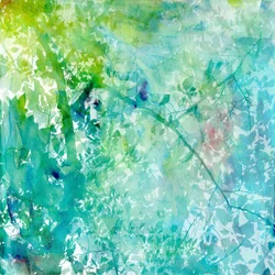 Green Blue Forest Light
