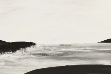 Moody Ocean Landscape