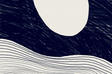 Serene Abstract Moon