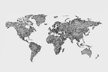 World Map Sketch