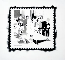 Feast of Pan (stamp study)