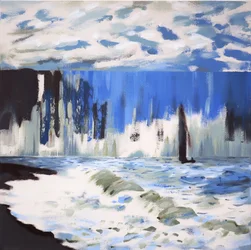 The Sea at Sainte Adresse after Monet