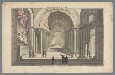 View of the Vestibule and Staircase of St. Peter