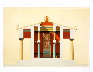 Transverse section of the Temple of Jupiter at Aegina