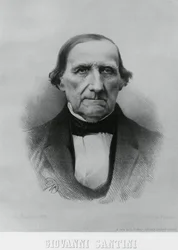 Portrait of Giovanni Santini, Italian astronomer, mathematician and scientist