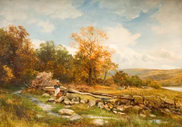 Tidal Fence on the River Conwy in Bachlediog, 1891