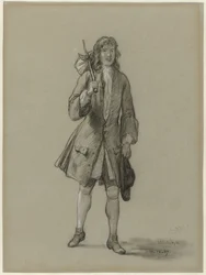 Ferdinand Huyck Returns from Abroad. Illustration for the book of the same name by Jacob van Lennep