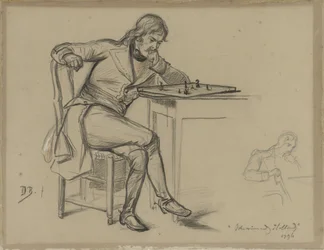 Man Playing Chess