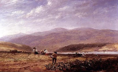 Haymakers in a Welsh Landscape