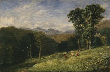 Haymaking near Conway
