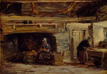 Cottage Interior, Trossavon near Bettws-y-Coed, 1844-1847