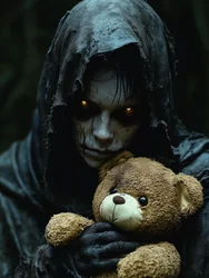 Creepy Child Glowing Eyes