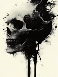 Dark Dripping Skull
