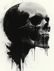 Dark Dripping Skull