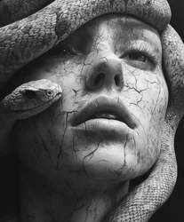 Medusa Stone Face