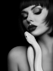 Mysterious Beauty White Snake