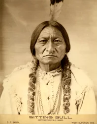 Sitting Bull (1834-1890), American Dakota Sioux Indian chief (Indian name Tatanka Iyotake), photograph by David F. Barry