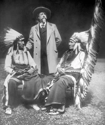William F. Cody with Red Cloud and American Horse