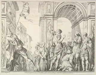 Saint James Cures a Blind Man, from The Story of Saints James and Christopher in the Erem, 1776