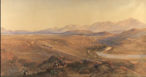A Steam Train on the Ottoman Railway