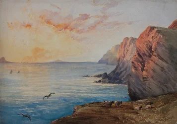 Dorset Coast at Sunset