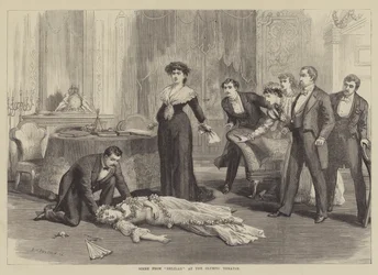 Scene from Delilah at the Olympic Theatre