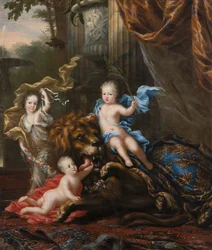 Hedvig Sofia and Gustav, Princess and Prince of Sweden, 1684