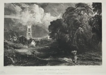 Various Subjects of Landscape, Characteristic of English Scenery from Pictures Painted by John Constable, R.A.: Stoke by Neyland, Suffolk