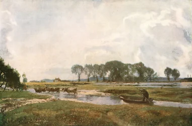 Driving the Cows, Hampshire, 1892, c1930