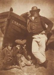 James Linton and Three Boys, Newhaven, 1843-47, printed c. 1916