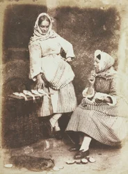 Newhaven Fishwives, Jeanie Wilson and Annie Linton, 1845