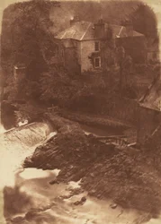 Colinton Manse and Weir, with Part of the Old Mill on the Right