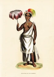 Piteenee, a young woman of Nuku Hiva, Marquesas Islands