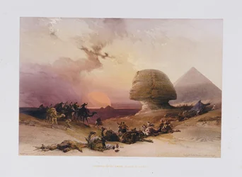 Approach of the Simoom. Desert of Gizeh, from 