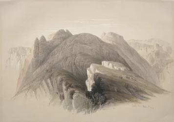 Gebil Hor. Mount Hor, from the Cliffs Encircling Petra