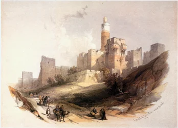 In the Holy Land: Jerusalem, the Citadel with the Tower of David