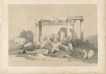 Ruins of the Eastern Portico of the Temple of Baalbek
